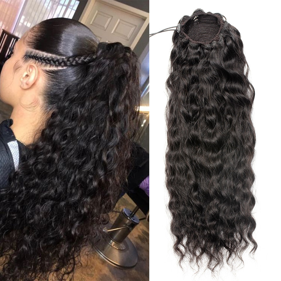 Cabelo Humano Rabo de Cavalo Ext.-100g a 150g
