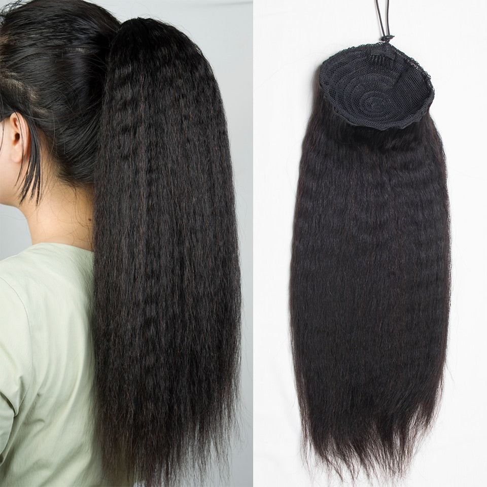 Cabelo Humano Rabo de Cavalo Ext.-100g a 150g