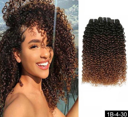 Tissagem 100% Cabelo humano ondas encaracol.