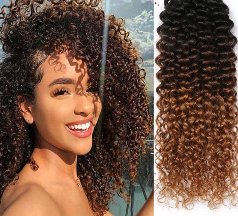 Tissagem 100% Cabelo humano ondas encaracol.
